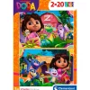 CLEMENTONI Puzzles Y Construcciones-Dora la Exploradora Puzzle 2x20 Piezas