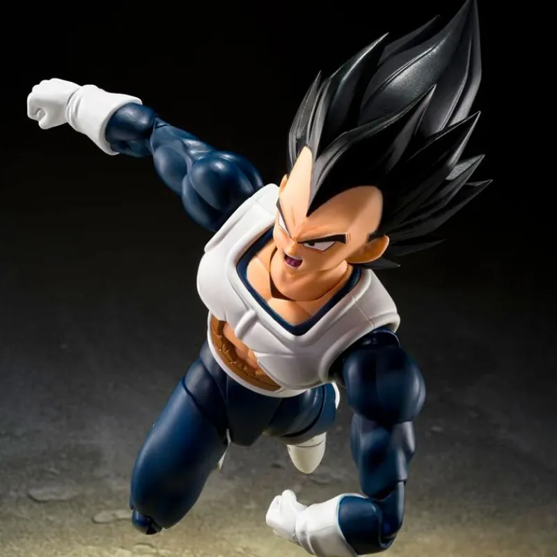 TAMASHII NATIONS Figuras Anime-Dragon Ball Z SH Figuarts Old Battle Clothes Vegeta