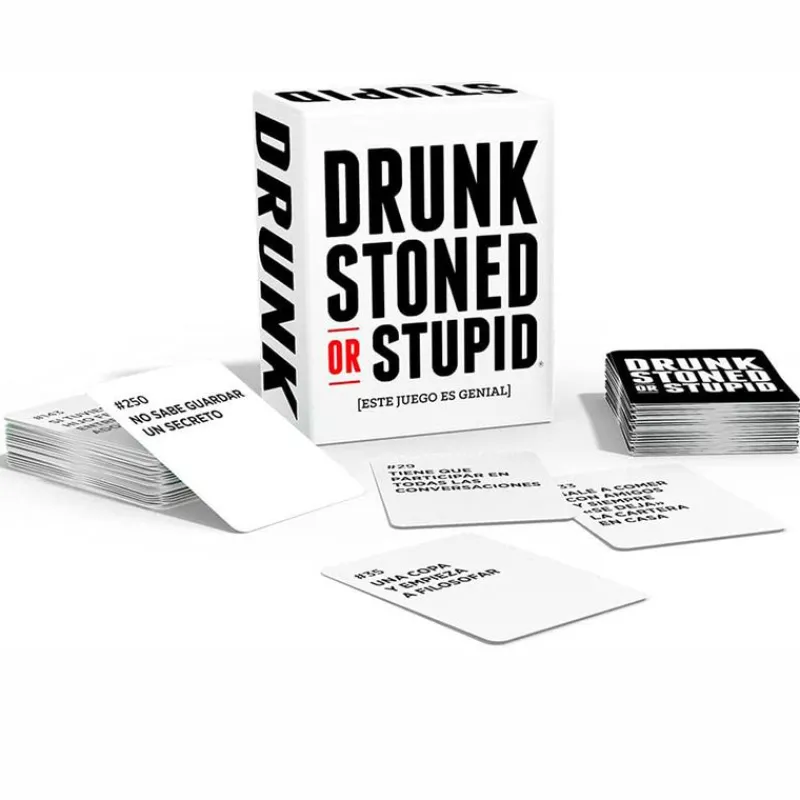 ASMODEE Juegos Para Adultos-Drunk Stoned Or Stupid Juego Cartas +18