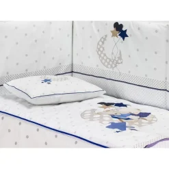 Edredón + Protector + Cojín Amorosos Azul*INTERBABY New