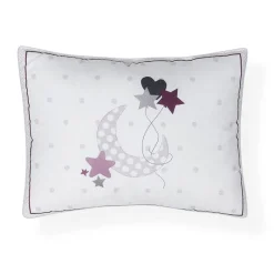 INTERBABY Ropa De Cuna-Edredón + Protector + Cojín Amorosos Rosa