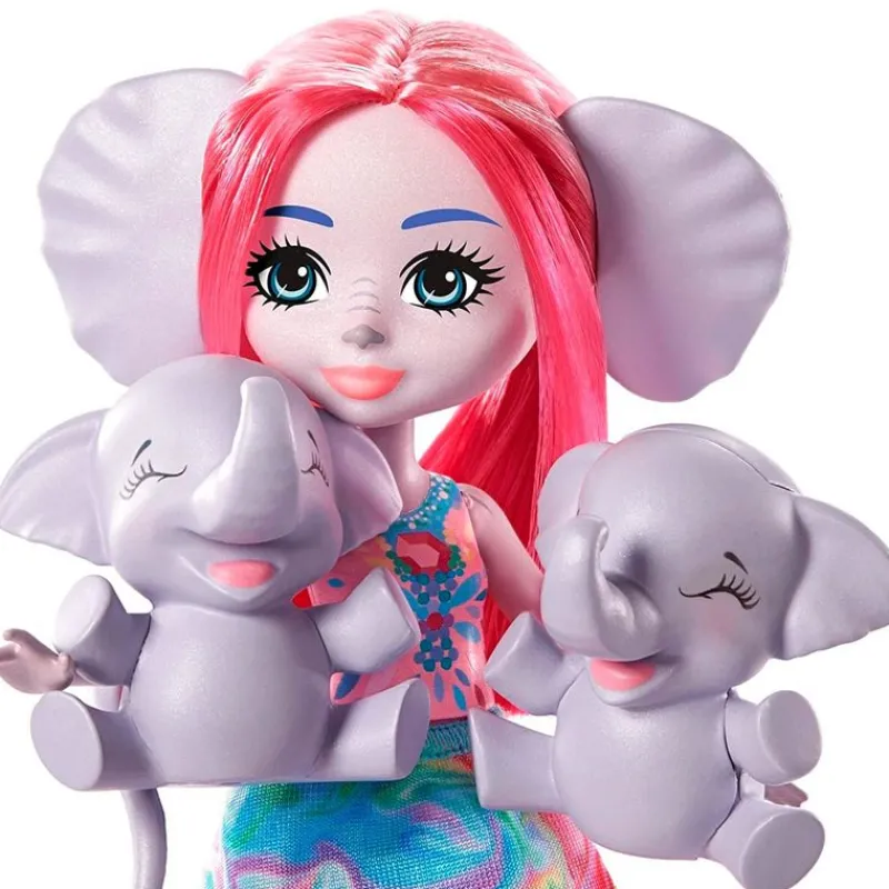 Enchantimals Esmeralda Elephant & sus Amigos*MATTEL Hot