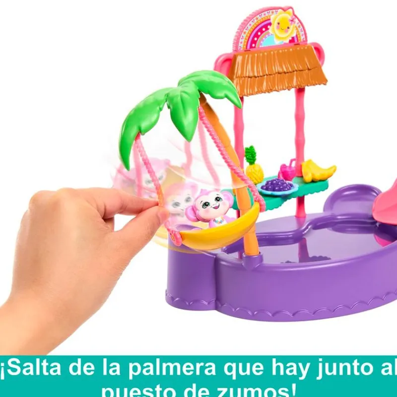 MATTEL Muñecas-Enchantimals Playset Monito Chapoteo en la Piscina