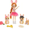 Enchantimals Royals Brystal Bunny & Familia*MATTEL Outlet