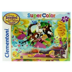 CLEMENTONI Puzzles Y Construcciones-Enredados Rapunzel Puzzle 104 Piezas