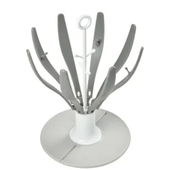 BEABA Complementos De Alimentación-Escurrebiberones Plegable Flower Gris