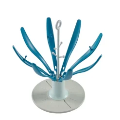 BEABA Complementos De Alimentación-Escurrebiberones plegable Flower azul