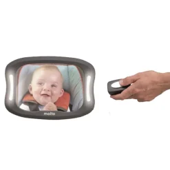 MOLTO Accesorios Y Complementos Sillas De Coche-Espejo trasero Xl con luz y mando
