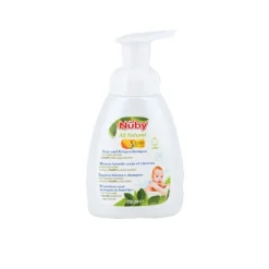 NUBY Accesorios Y Complementos De Baño-Espuma de baño cabello y cuerpo 250Ml Citroganix