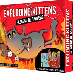 ASMODEE Amigos Y Familia|Juegos De Mesa-Exploding Kittens el Juego de Tablero