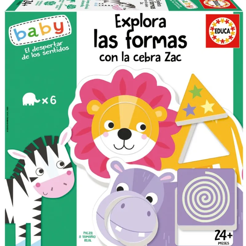 EDUCA Juegos Y Juguetes Educativos-Explora las Formas con la Cebra Zac