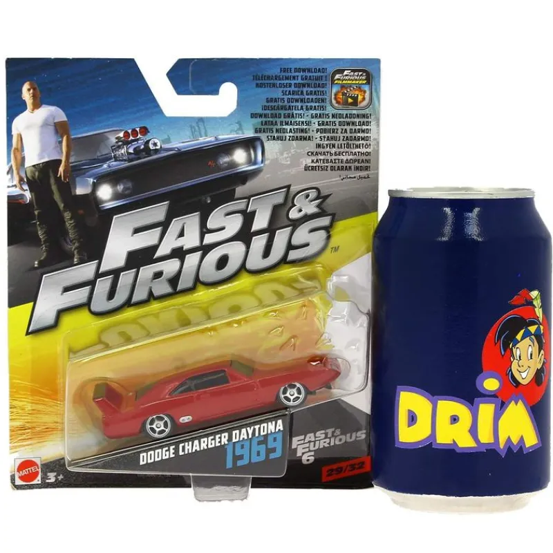 MATTEL Vehículos, Trenes Y Parkings-Fast & Furious Vehículo Dodge Charger Daytona 1969