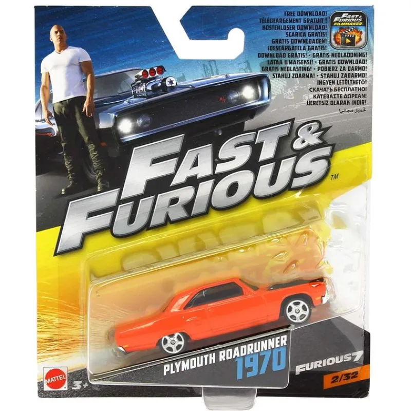 MATTEL Vehículos, Trenes Y Parkings-Fast & Furious Vehículo Plymouth Roadrunner 1970
