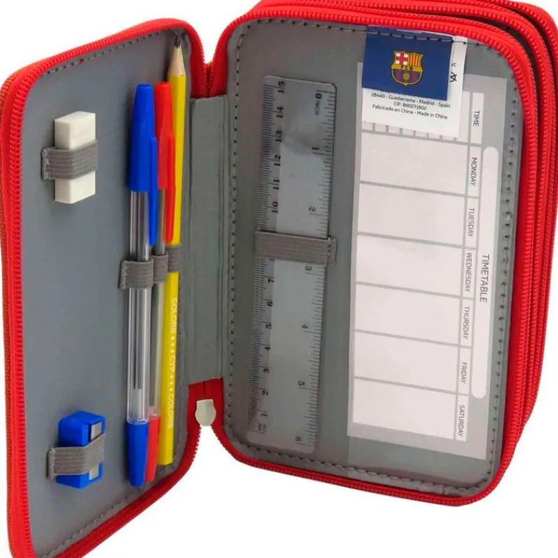 F.C. Barcelona Estuche Escolar Triple*CYP Online