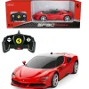 RASTAR Coches Radio Control (R/C)-Ferrari SF90 Vehículo Escala 1:18 R/C