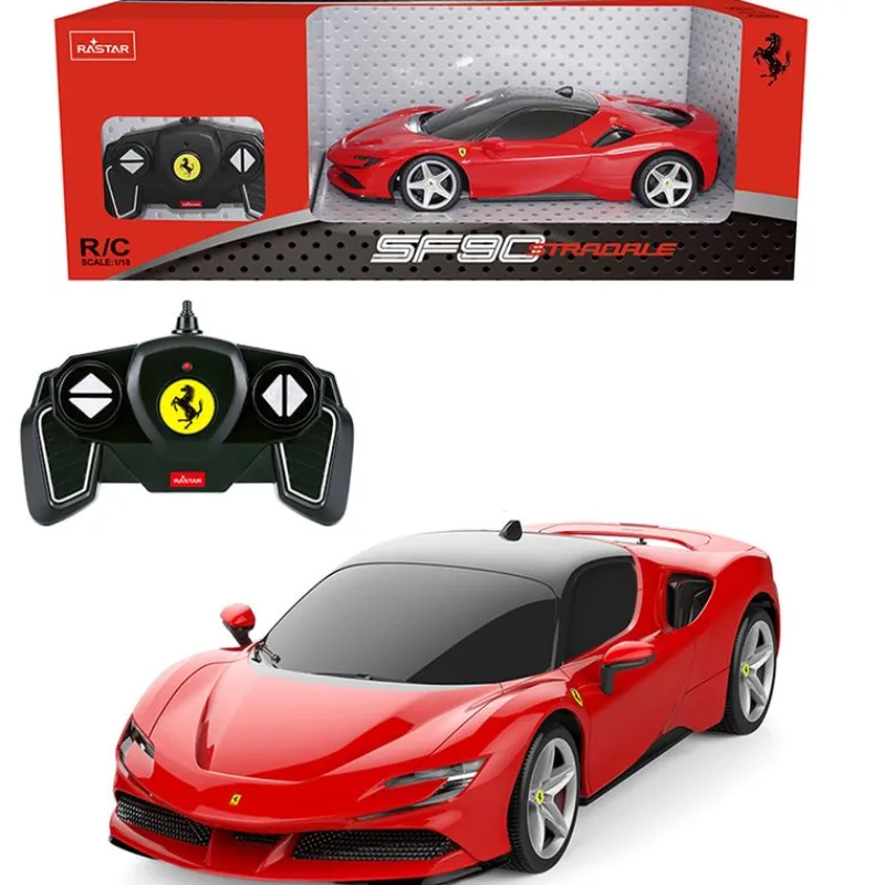 RASTAR Coches Radio Control (R/C)-Ferrari SF90 Vehículo Escala 1:18 R/C