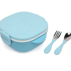 Fiambrera Inox c/ compartimentos Azul*KIOKIDS Clearance