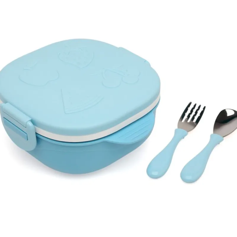 Fiambrera Inox c/ compartimentos Azul*KIOKIDS Clearance