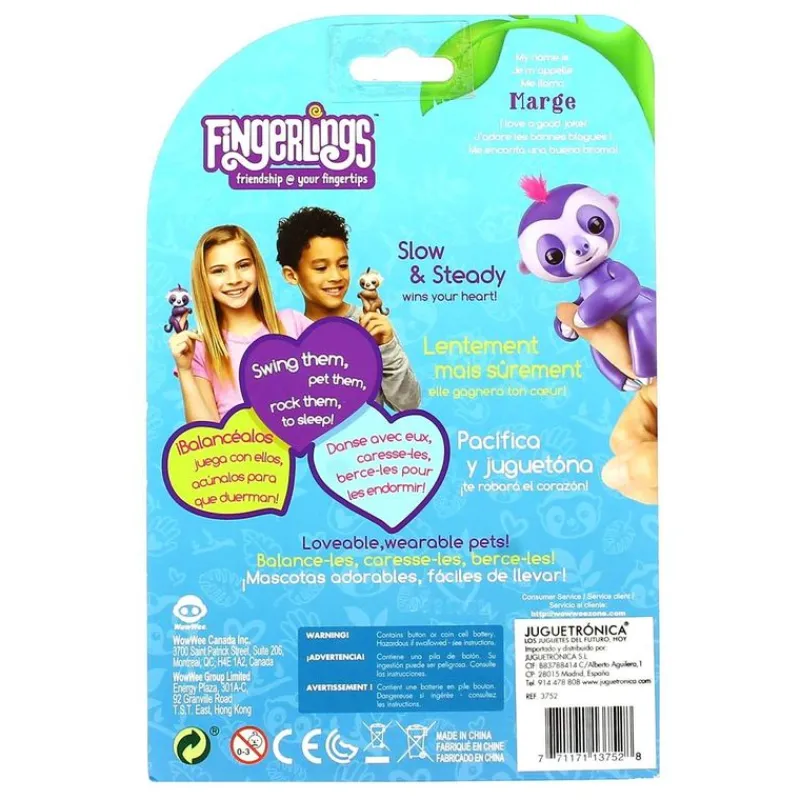 Fingerlings Bebé Perezoso Lila*JUGUETRONICA Hot