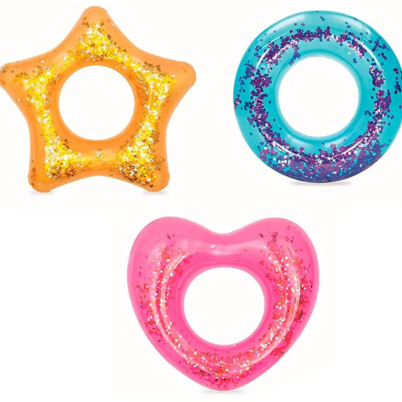 BESTWAY Aire Libre-Flotador con Forma y Purpurina Surtido