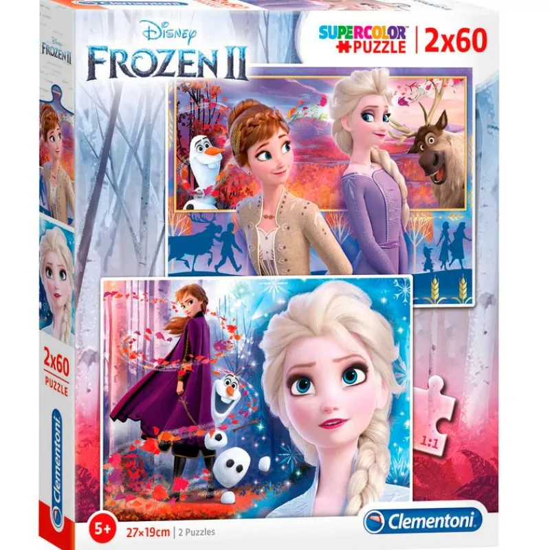 Frozen 2 Puzzle 2x60 Piezas*CLEMENTONI Outlet
