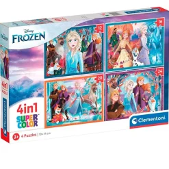 Frozen Puzzle Evolutivo 4 en 1*CLEMENTONI Online