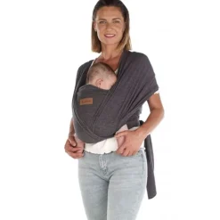 JANE Mochilas Portabebé-Fular Envolvente Cocoon Gris