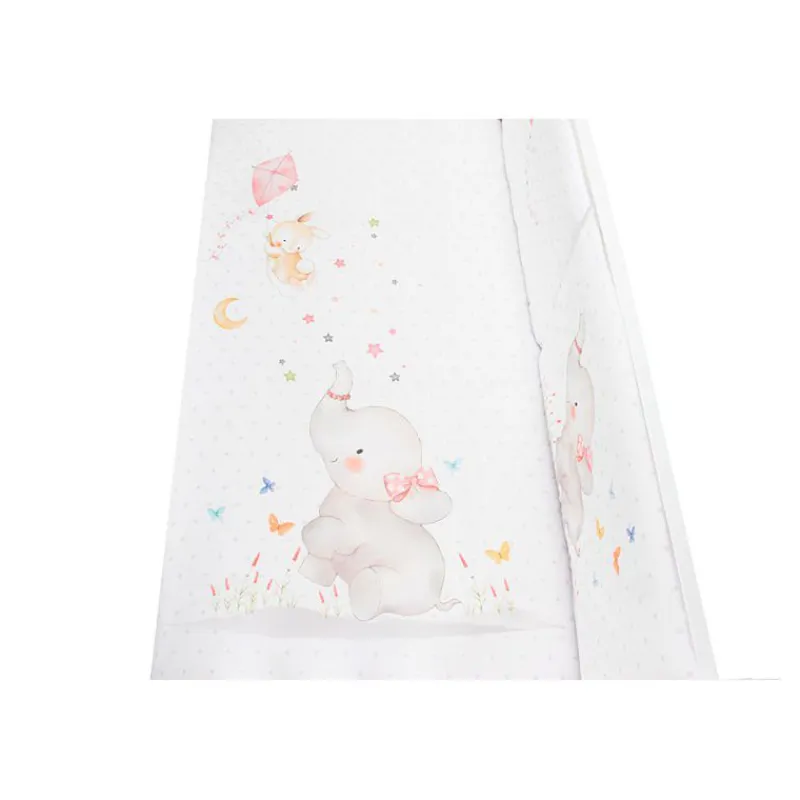Funda nordica + protector Elefante Rosa*INTERBABY New