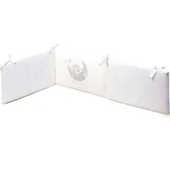 INTERBABY Ropa De Cuna-Funda nordica + protector Luna Gris