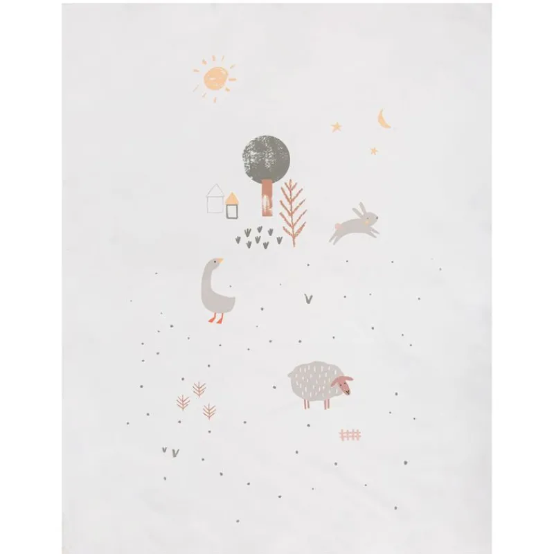 BIMBI DREAMS Ropa De Cuna-Funda nórdica de minicuna 50*80 cm Granja