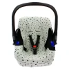 VADEBEBE Accesorios Y Complementos Para El Paseo-Funda Porta bebé de Punto algodón Estrella Negra