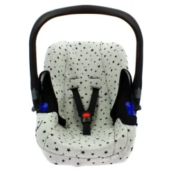 VADEBEBE Accesorios Y Complementos Para El Paseo-Funda Porta bebé de Punto algodón Estrella Negra