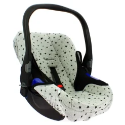 VADEBEBE Accesorios Y Complementos Para El Paseo-Funda Porta bebé de Punto algodón Estrella Negra