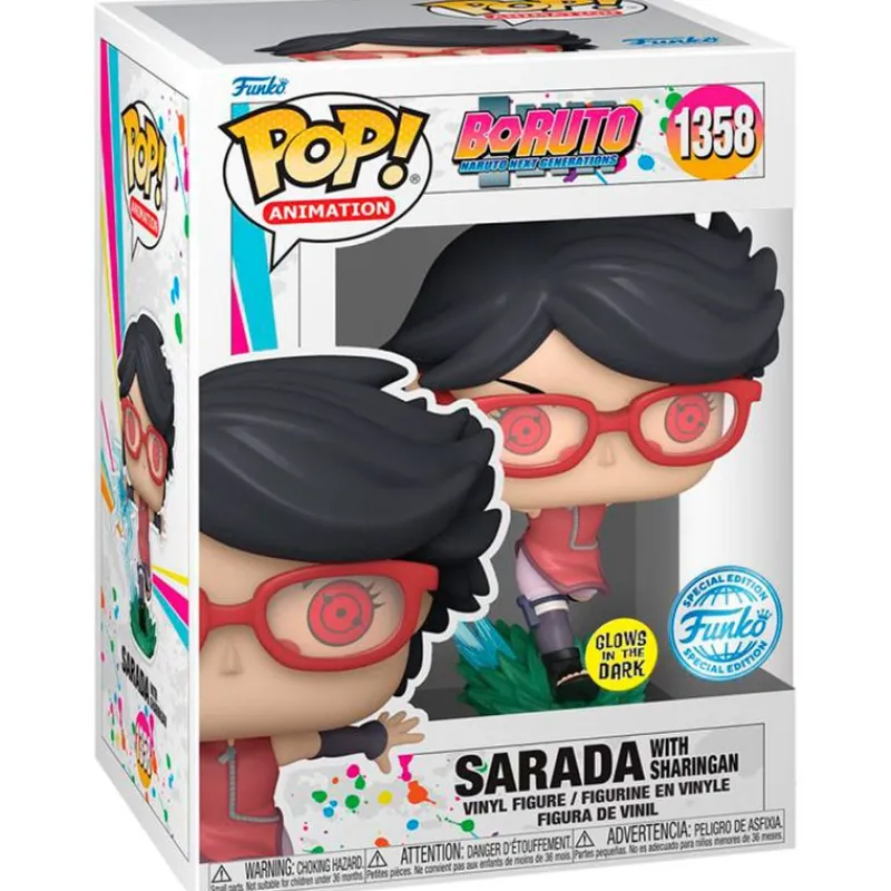FUNKO POP Funko Anime-! Boruto Sarada con Sharingan Exclusiva