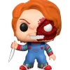 FUNKO POP Halloween|Funko Películas Y Series-! Chucky Media Cara Dañada