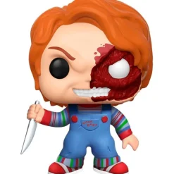 FUNKO POP Halloween|Funko Películas Y Series-! Chucky Media Cara Dañada