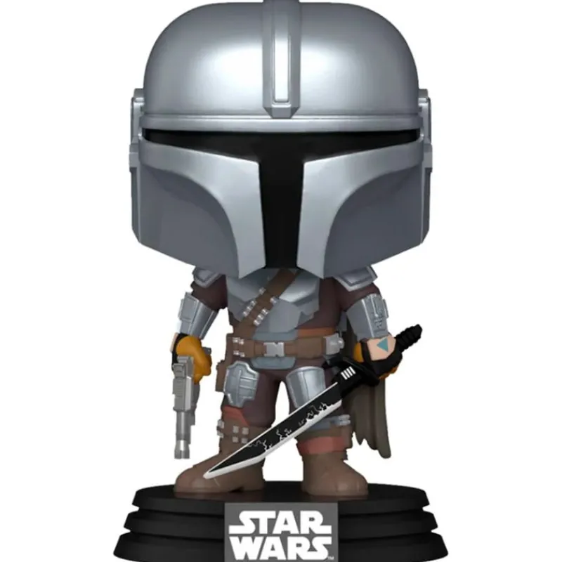 FUNKO POP Funko Star Wars-! Mandalorian con Sable de Luz