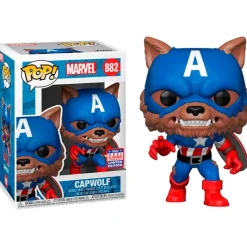 FUNKO POP Marvel|Funko Marvel-! Marvel Capwolf Edición Limitada