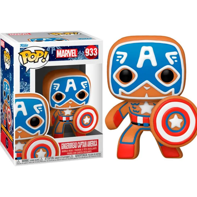 Marvel Holiday Capitán América*FUNKO POP New
