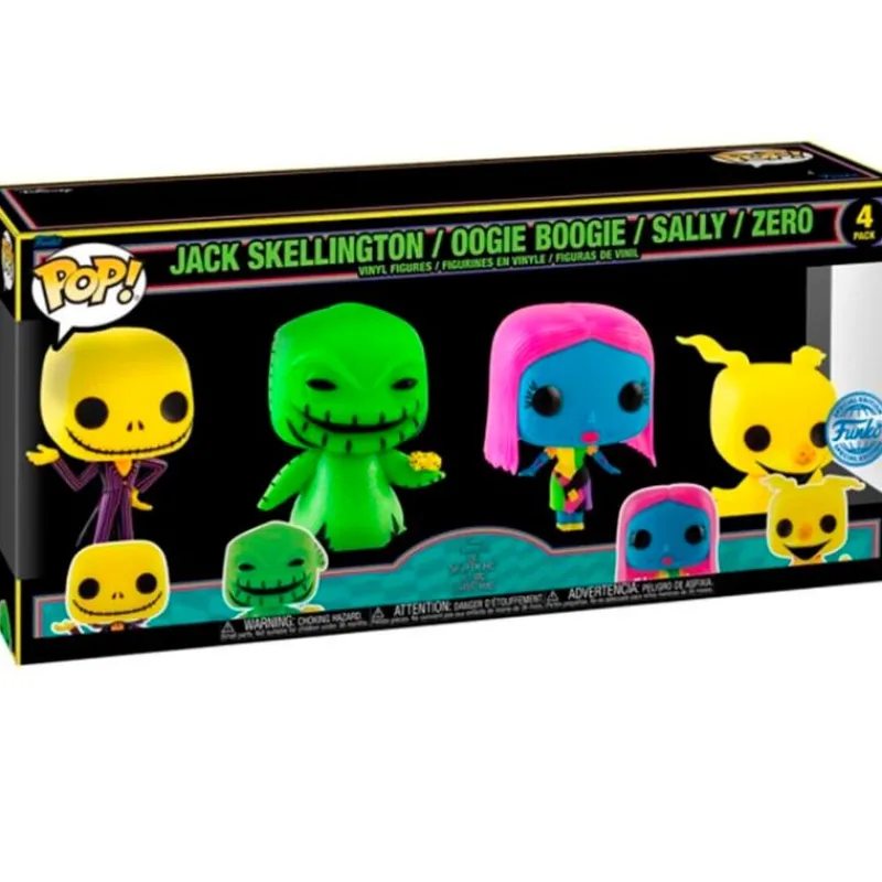 FUNKO POP Funko Disney|Halloween-! Pesadilla Antes de Navidad Pack 4
