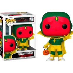 FUNKO POP Funko Marvel|Halloween-Wandavision Vision Versión Halloween