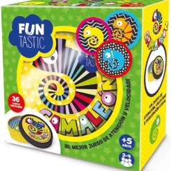 SELECCION DRIM Juegos Y Juguetes Educativos-Funtastic Camaleón Juego Cartas