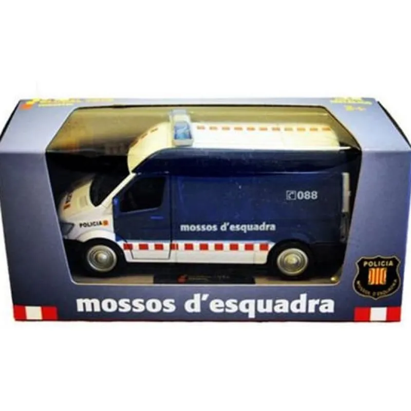 MAJORETTE Vehículos, Trenes Y Parkings-Furgón Miniatura Mossos d´Esquadra