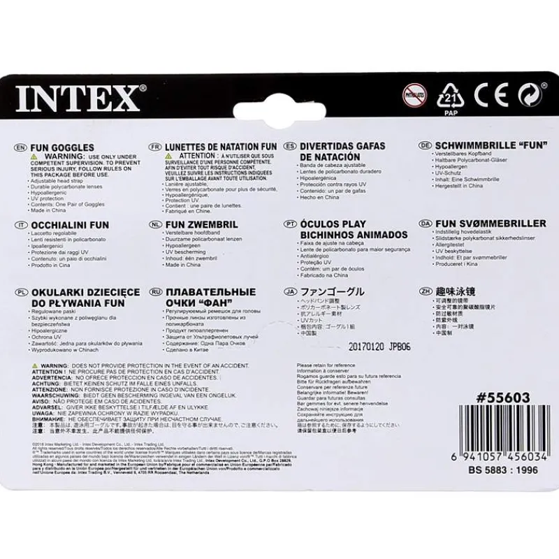 DRIM DISCOUNT Aire Libre-Gafas de Piscina con Forma de Pez