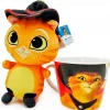 SELECCION DRIM Otros Merchandising-Gato con Botas Taza + Peluche