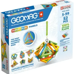 TOY PARTNER Puzzles Y Construcciones-Geomag Green Super Colors 52 Piezas
