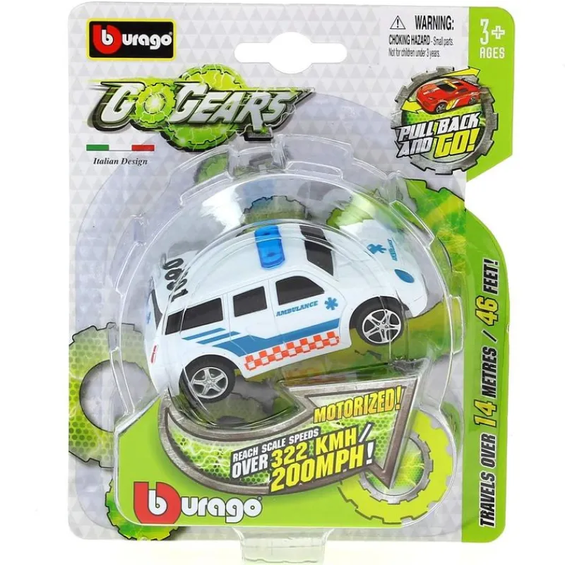 BURAGO Vehículos, Trenes Y Parkings-Go Gears Vehículo Ambulancia