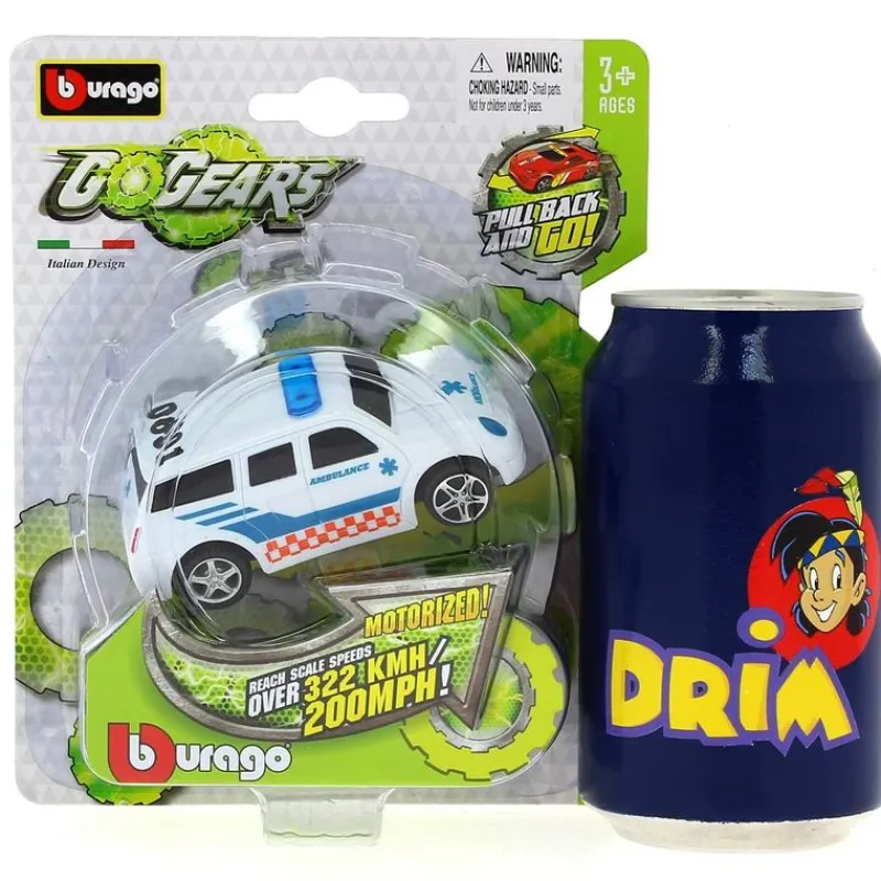 BURAGO Vehículos, Trenes Y Parkings-Go Gears Vehículo Ambulancia