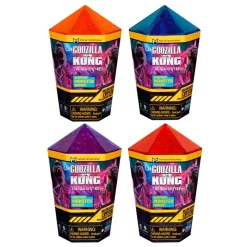 FAMOSA Figuras Y Figuras De Acción|Manualidades-Godzilla vs Kong Cápsula Crystal Monster Sorpresa