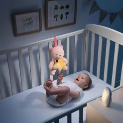 GoodNight Friend Oso Rosa Vigilabebé Audio*CHICCO